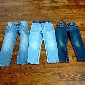 Kids Jeans in Light, Medium, and Dark Blue